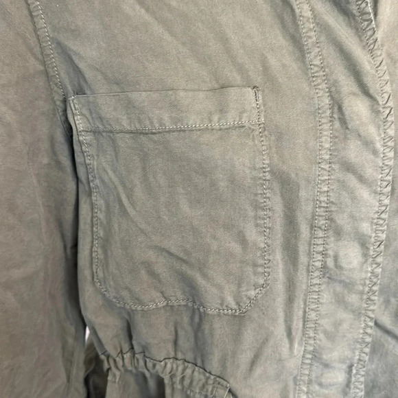 Sanctuary Crafted & Tailored SnapFront Drawstring Olive Green Utility Jacket SzM - Picture 4 of 10